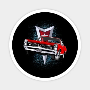 Red 67 Pontiac GTO Magnet